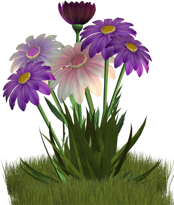Decoupage - Fleurs Flores Flowers Blumen Png (600x689), Png Download