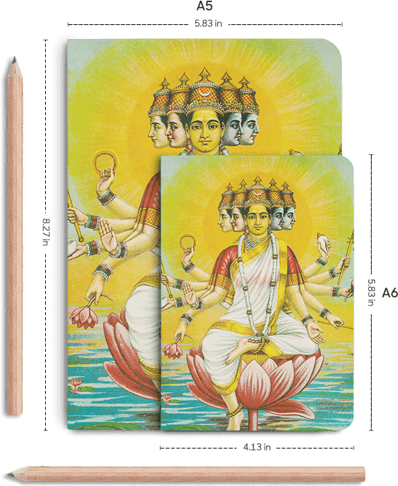Dailyobjects Indian Mythology Lakshmi A5 Notebook Plain - Gayatri Pariwar (600x700), Png Download