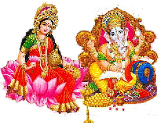 Happy Diwali Laxmi Ganesh (640x480), Png Download