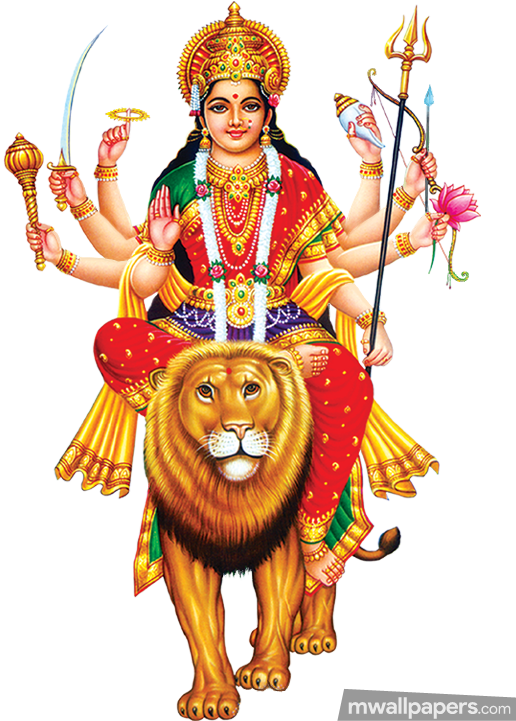 God Durga Png - Durga Maa Png Hd (540x720), Png Download