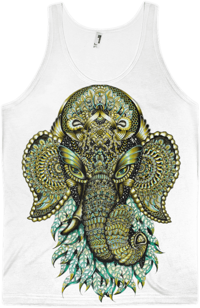 Ganesha Tank - T-shirt (800x1000), Png Download