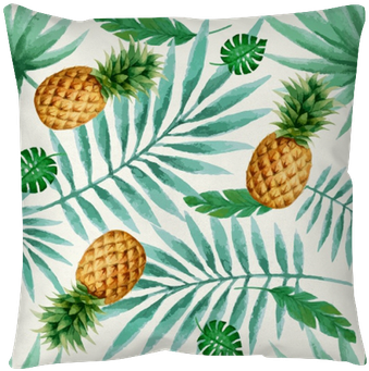 Exotic Fruits Seamless Pattern, Watercolor - Argento Sc Seafoam Glass Frame, 4 X 6 (400x400), Png Download