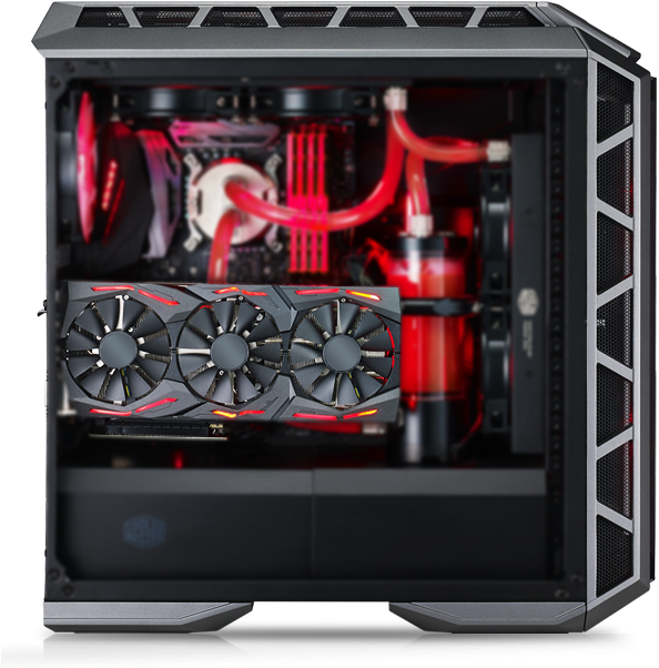 Show Off Your Graphics Card - Cooler Master Mastercase H500p Rgb Computer Case Mcm-h500p-mgnn-s00 (675x601), Png Download