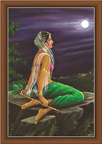 Radha Krishna Paintings - Krishna (500x500), Png Download