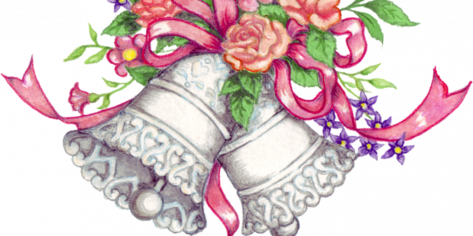 Luxury Clipart Mariage - Wedding Bells (667x333), Png Download