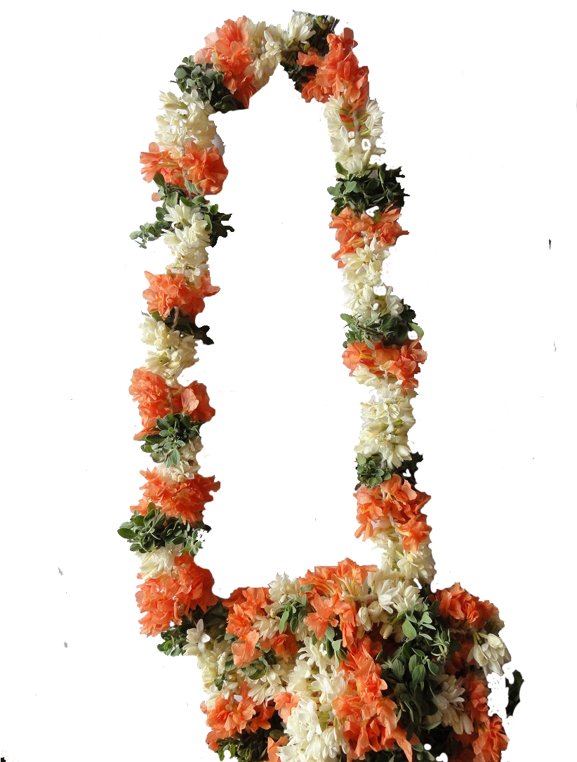 Transparent Decoration Wedding Indian Flower Clip Art - Png Flower Malai (821x1095), Png Download