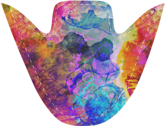 Vibrant Flower Watercolor Women's Unusual Slip-on Canvas - Opal (500x500), Png Download