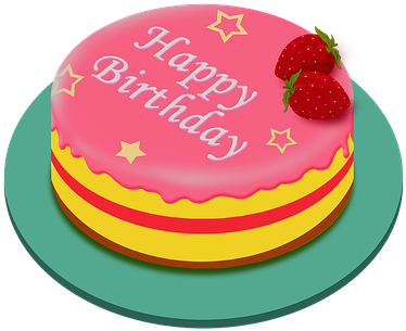 Birthday Cake, Happy Birthday, Cake - Happy Birthday (429x340), Png Download