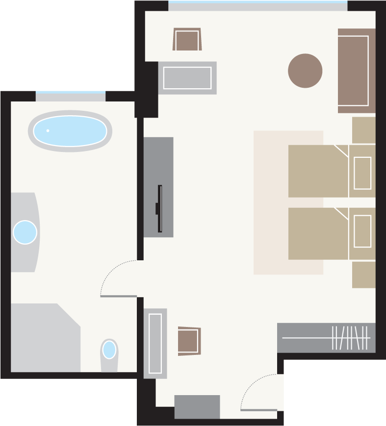 Room Type, Features - Floor Plan (800x986), Png Download