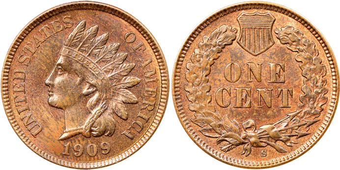 1909-s Indian Cent With Added “s” Mintmark *photos - 2 Копейки 1924 Года Цена В Украине (700x351), Png Download