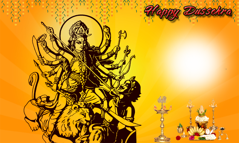 Black & White Durga (800x480), Png Download