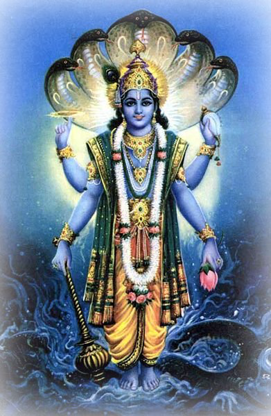 Gallery - Lord Vishnu Hd (391x599), Png Download