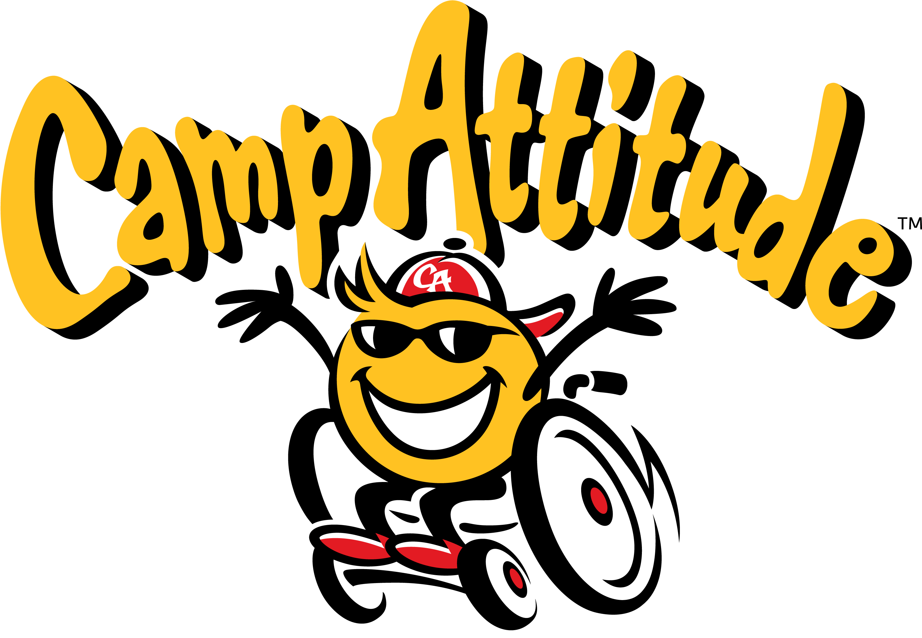 9a Camp Attitude Arched Type With Mascot - Camp Attitude (3042x2124), Png Download