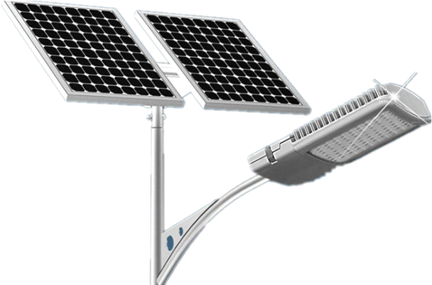 Solar Lighting Png Transparent Hd Photo - Solar Street Light Png (744x400), Png Download