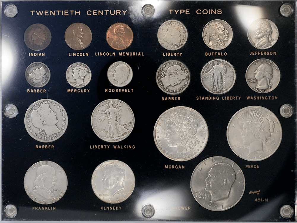 19 Coin 20th Century Type Set In Capital Plastic - Uncirculated Coin (1000x1000), Png Download