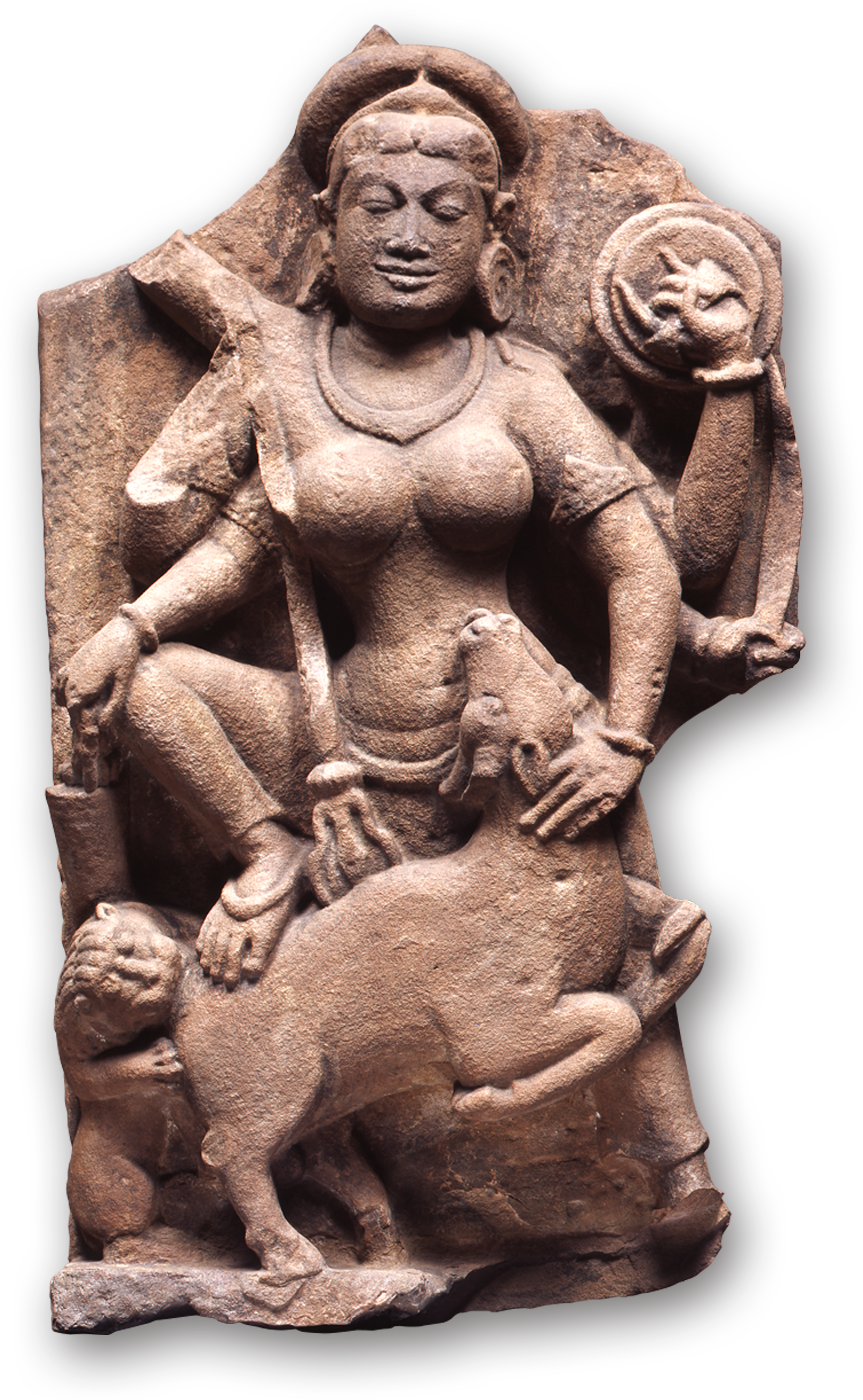 Durga In Southeast Asia (863x1400), Png Download