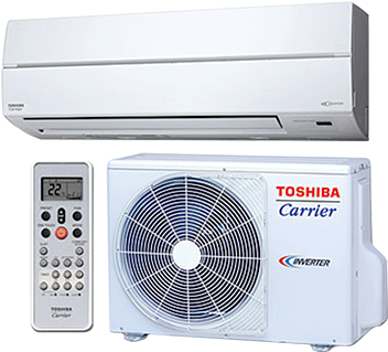 Ductless Mini Split Air Conditioner - Carrier Ras-12eacv-ul - Ras-12ekcv-ul 12,000 Btu 23 (371x338), Png Download