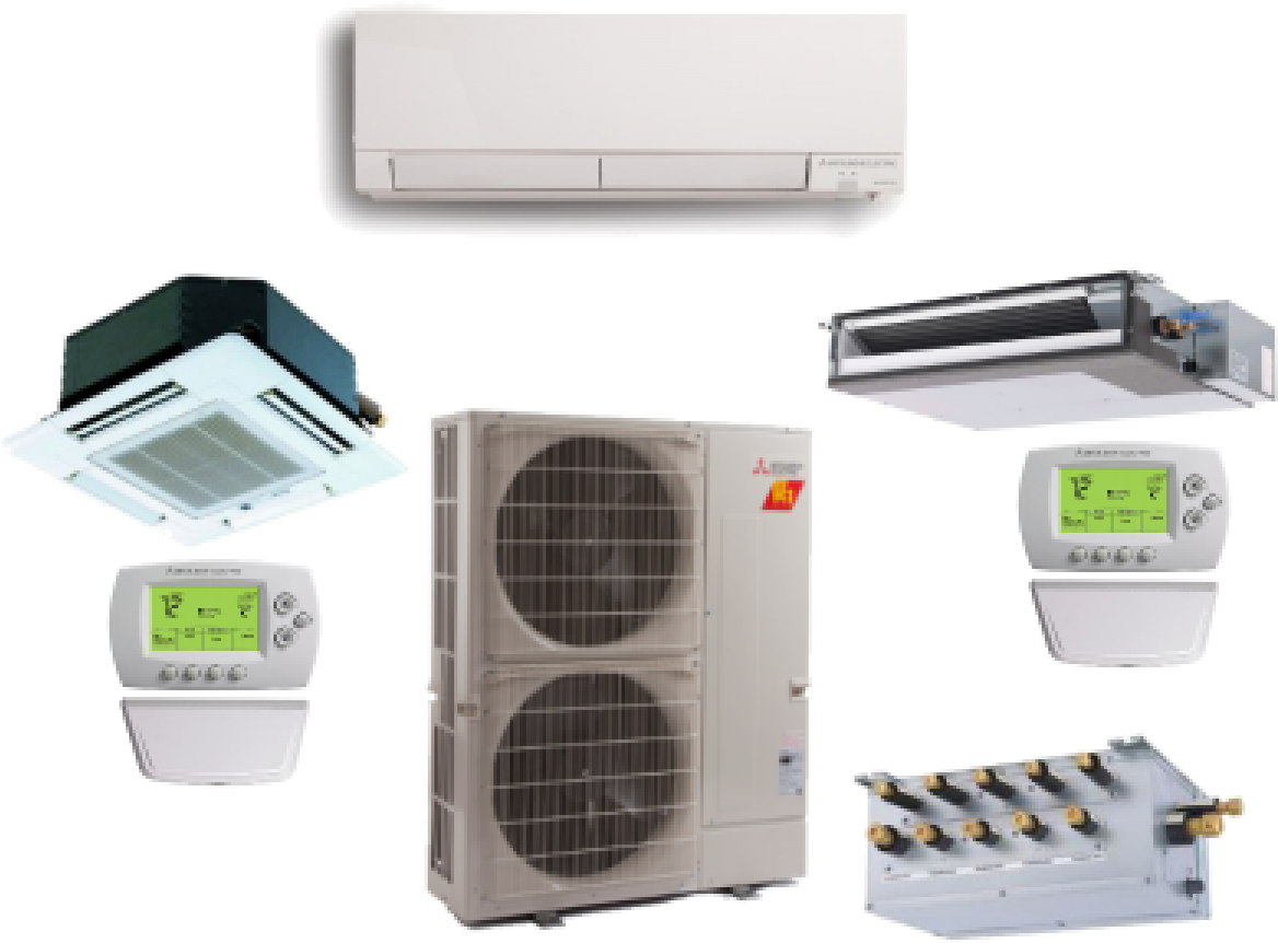 Mitsubishi 5 Zone 42k Btu Heat Pump Hyper Heat With - Mitsubishi 5 Port Branch Box (1200x1200), Png Download