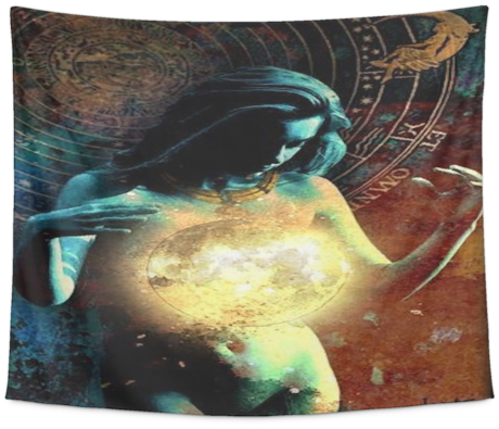 Sacred Astrology Astronomy Moon Goddess Light Spiritual - Art (480x480), Png Download