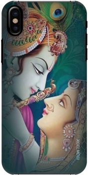 Krishna Radha Slim Back Cover For Apple Iphone X - Laboutiquedeflaure Earrings '' Couple In Love India (300x400), Png Download