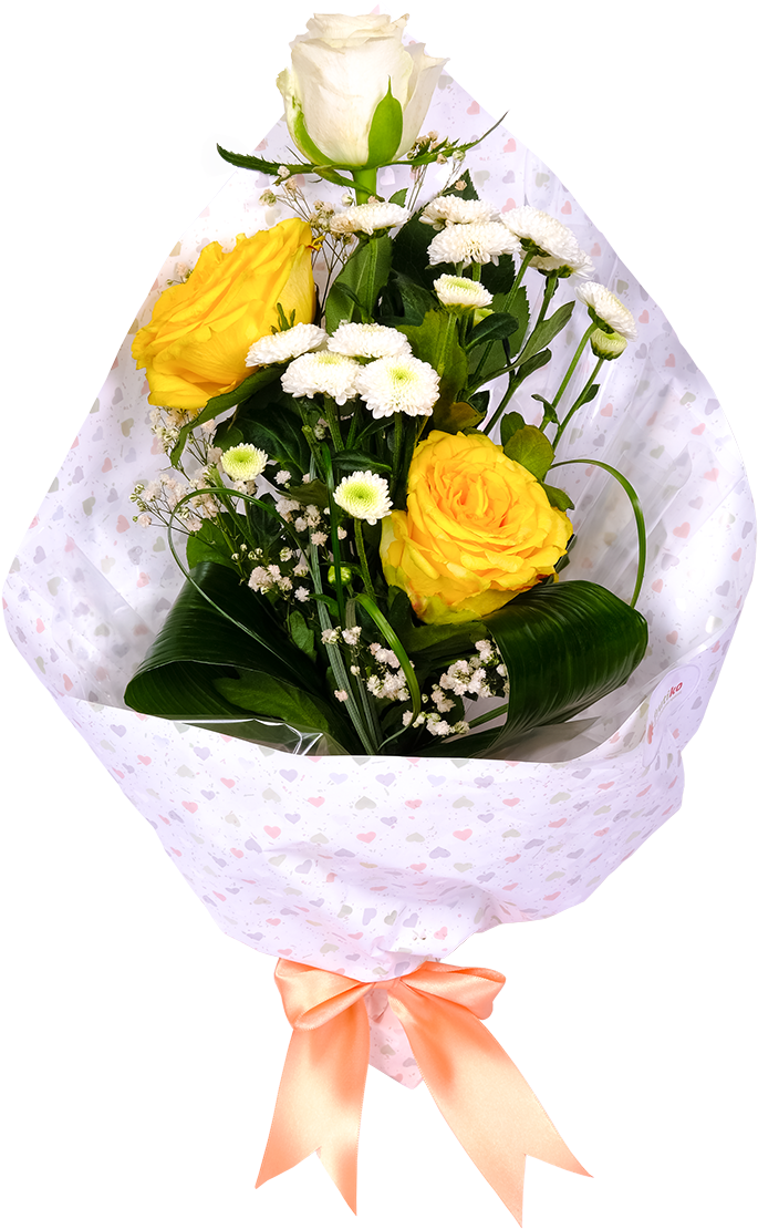 Flower Bouquet "veronika" Flower Bouquet "veronika" - Bouquet (750x1167), Png Download