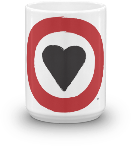 Heart Circle Mug Project Live Love Png Png Love Symbols - Coffee Cup (600x600), Png Download