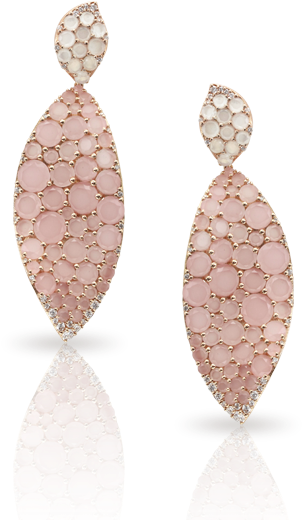 Lakshmi Rose Gold Earrings - Jewellery (600x600), Png Download