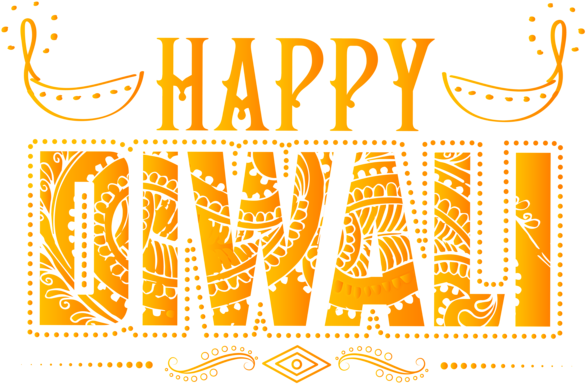 Happy Diwali In Png (600x400), Png Download