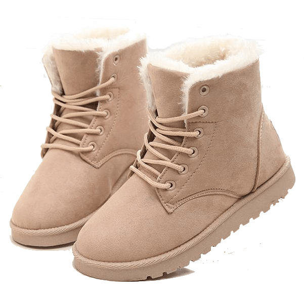 Women Boots Snow Warm Winter Boots Botas Lace Up Mujer - Fashion Women Boots 2017 Brand Women Winter Boots Antiskid (600x600), Png Download