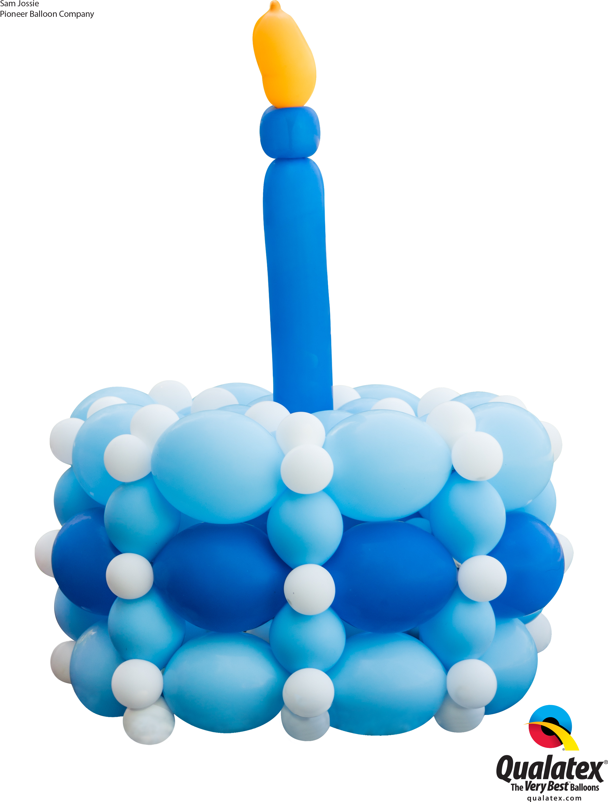 First Birthday Cake Balloon Decorations - 15cm Qualatex Quick Link Balloons Assorted Colours (2400x3200), Png Download