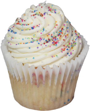 Regular Vanilla Birthday Cake - Birthday Cake Butterfinger Ice Cream Menu (450x450), Png Download