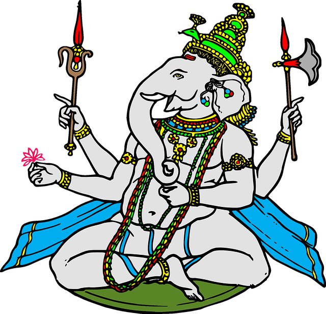 Elephant Ganesha Indian Hindu God Religion - Religion India Png (353x340), Png Download
