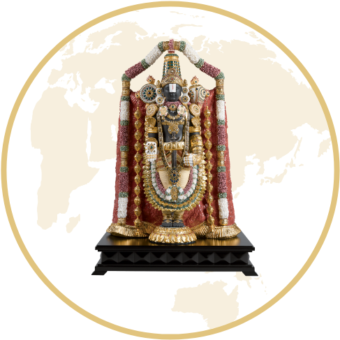 Lord Balaji - Lladro Balaji (520x520), Png Download