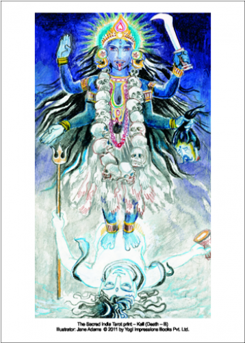 Tarot Print - Kali - Hindu God Maa Kali (500x500), Png Download