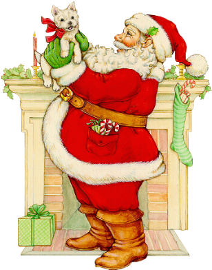 Papai Noel Christmas Scenes, Christmas Past, All Things - Christmas Day (350x450), Png Download