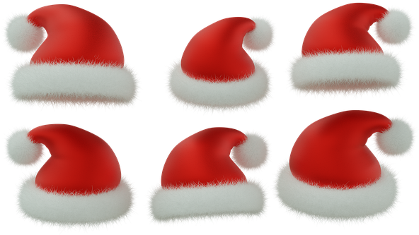 Santa Hat, Christmas, Red Hat, Isolated - Christmas Day (604x340), Png Download