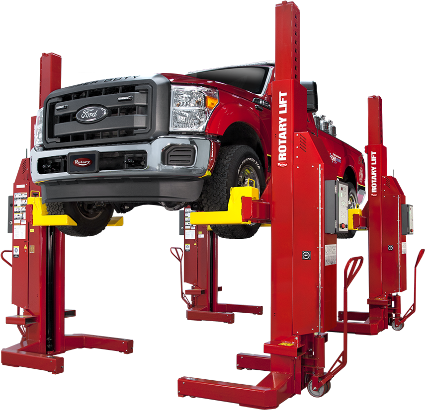 Rotary Lift Mobile Column Lift With New Battery Charger - Rotary Lifts (1000x894), Png Download
