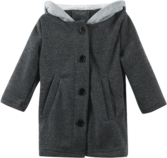 Images / 1 / 2 - Cute Baby Kid Girl Autumn Winter Hooded Coat Rabbit (600x600), Png Download