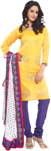 Cotton Ladies Suit - Suit With Ladies Png (240x500), Png Download