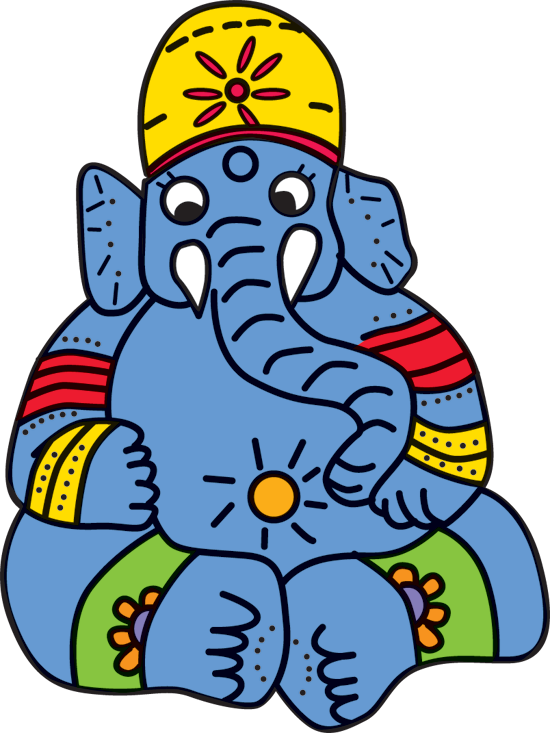 Lord Ganesha Png Download - Clip Art (550x733), Png Download