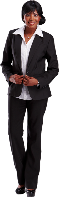 Black Woman In Suit Png (700x700), Png Download