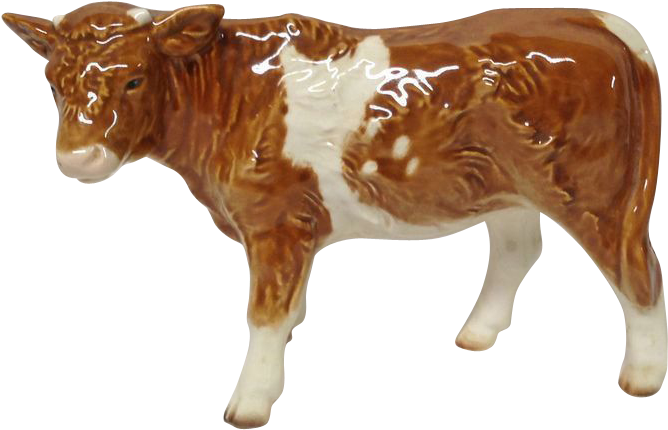 Tall Goebel Cow Figurine - Rabbit (667x667), Png Download