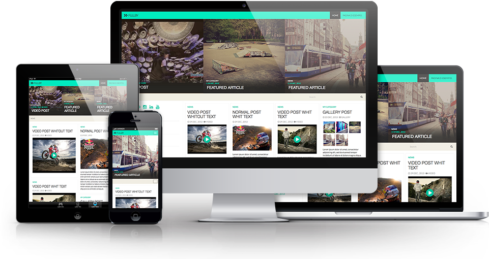 Free Wordpress Theme Of The Week - Gallery Template Free Wordpress (1048x550), Png Download