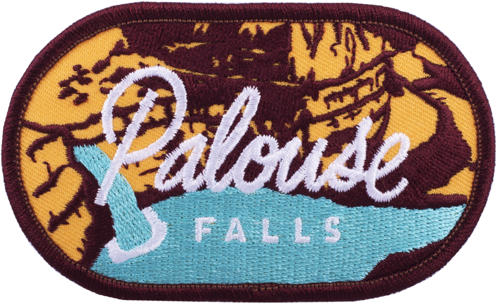 5 Palouse Falls - Washington State Patch (1000x644), Png Download