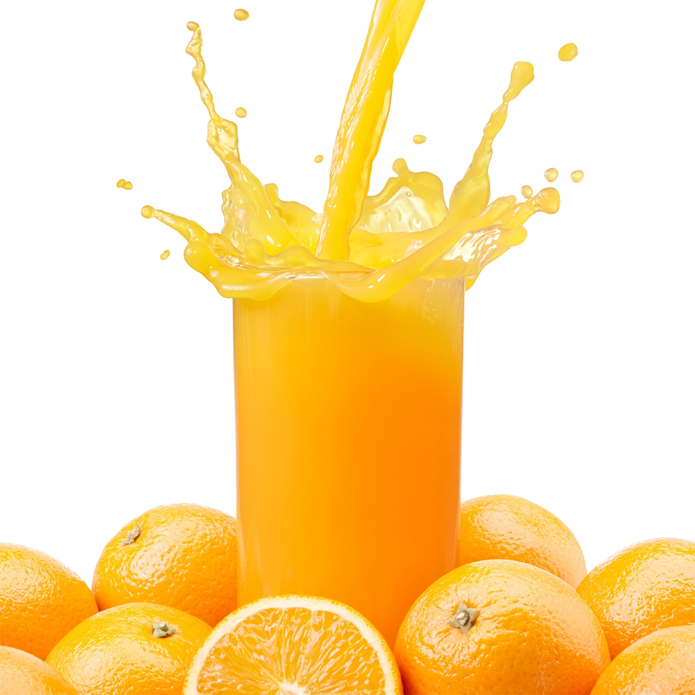 Free Orange Juice Png - Fresh Orange Juice Hd (1000x1000), Png Download