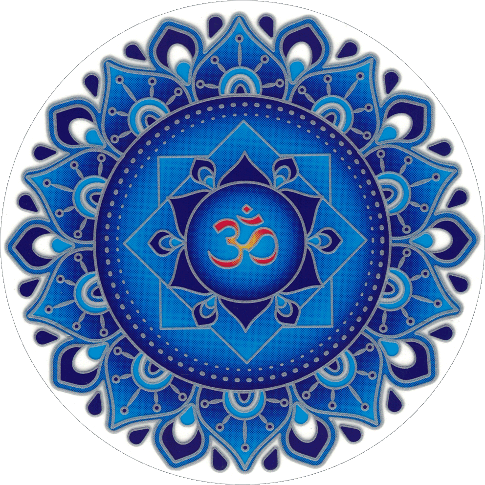 Blue Om Mandala - Circle (1000x1000), Png Download