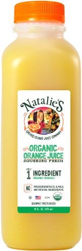 Organic Orange - Natalies Orchid Island Juice Company Lemonade, Tea (250x550), Png Download
