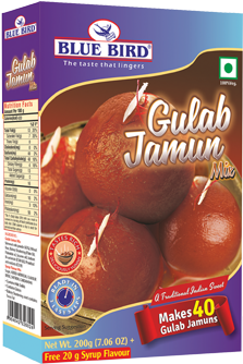 Gulab Jamun Mix - Blue Bird Baking Powder 100gms (358x400), Png Download