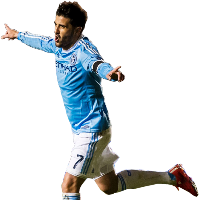 David Villa Png Clipart - David Villa New York City Png (893x894), Png Download