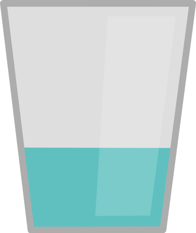 Glass Cup Drinking Water - Water Glass Clipart Png (633x750), Png Download